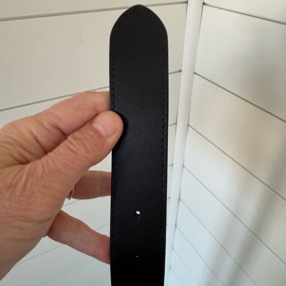 Lauren Ralph Lauren Leather Nautical Wheel Buckle Belt Sz M - Picture 8 of 13